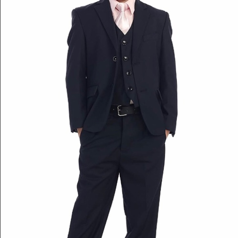 3pc boys formal black suit size 6